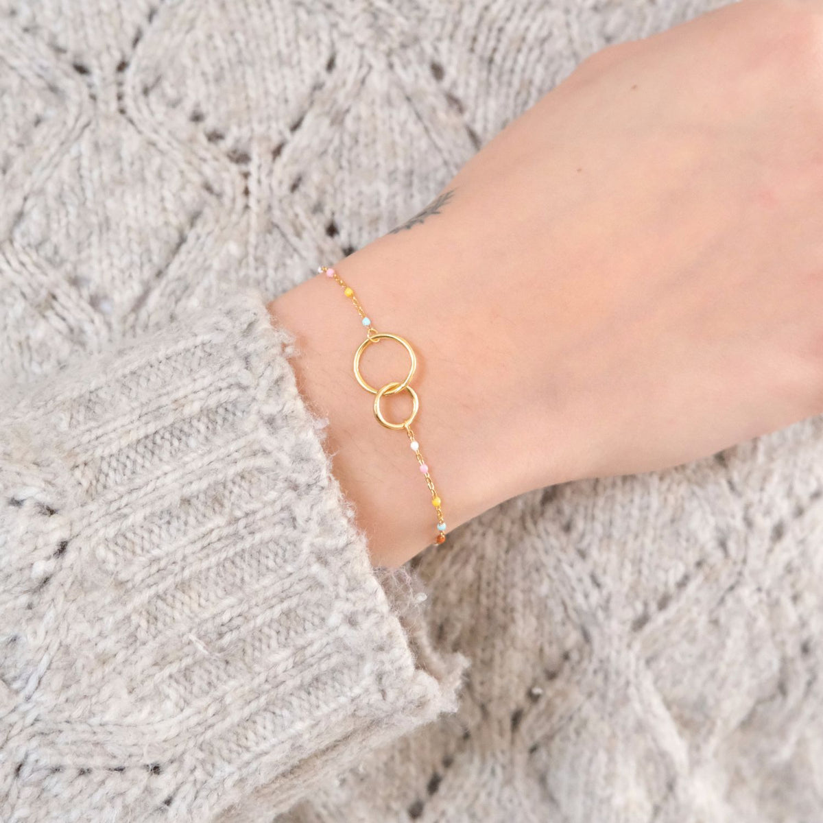 Moeder en Dochter voor altijd verbonden - Gouden Armband