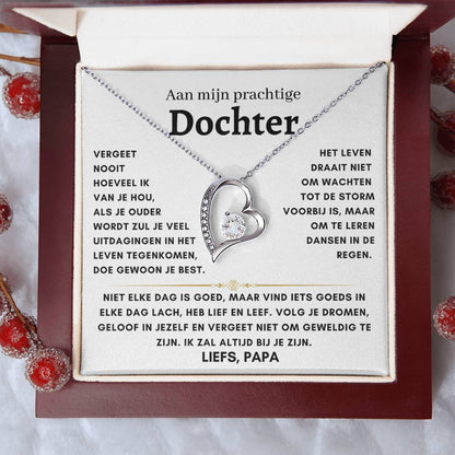 Dochter - Hart ketting - Liefs, Papa