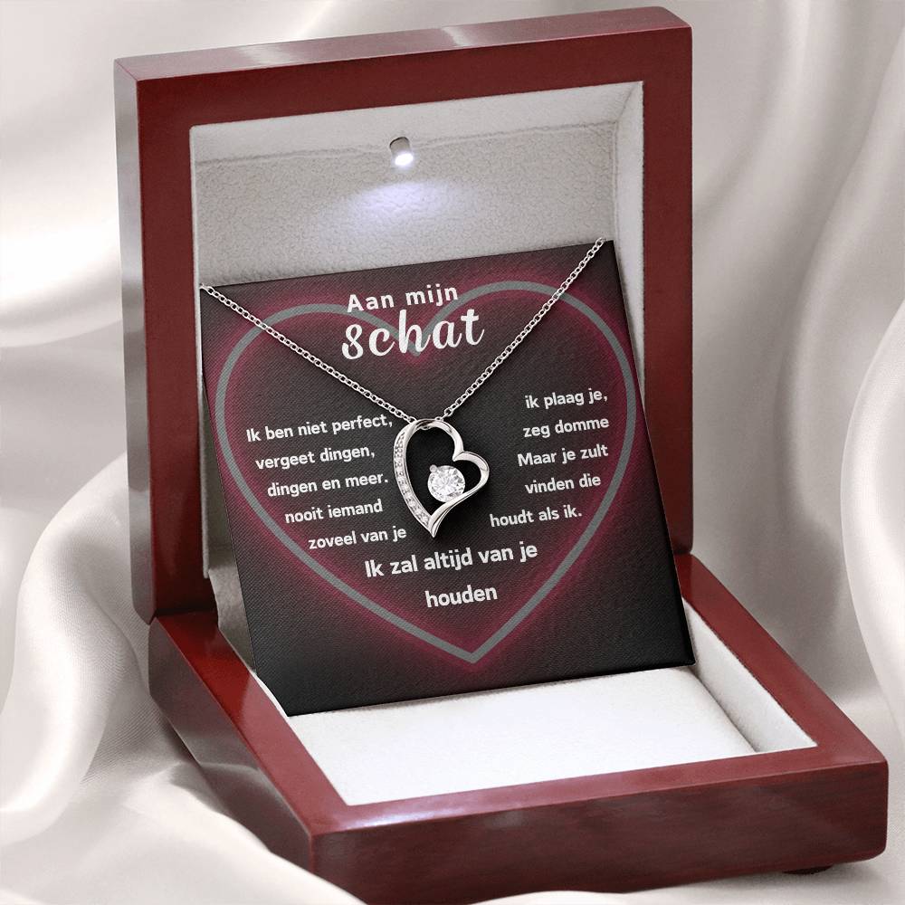 Aan mijn Schat - Hart Ketting - Voor Altijd