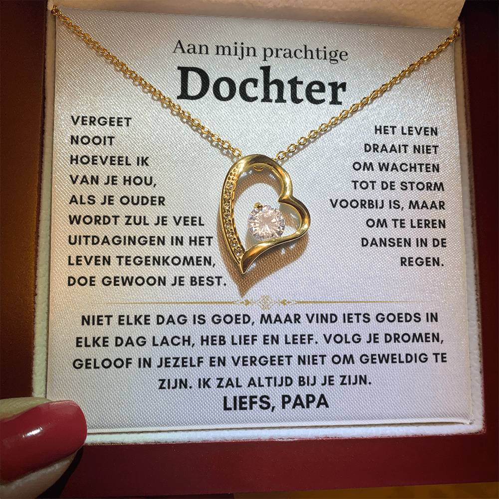 Dochter - Hart ketting - Liefs, Papa