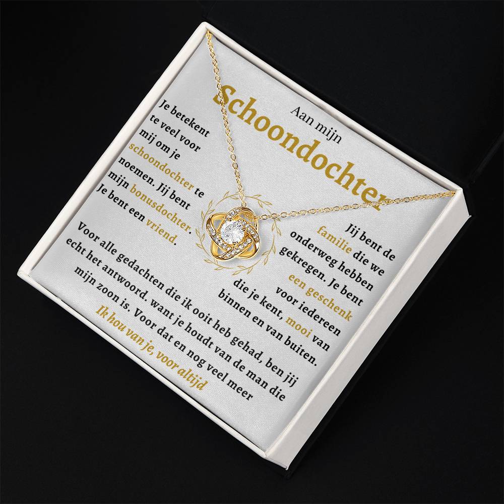 Bonusdochter - Liefdesknoop Halsketting