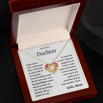 Aan mijn Dochter - Liefdesknoop Halsketting