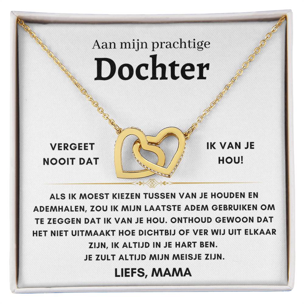 Dochter - Liefs, mama- Hartenketting - 11