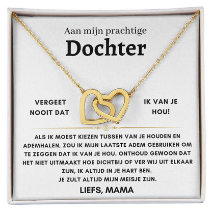 Dochter - Liefs, mama- Hartenketting - 11