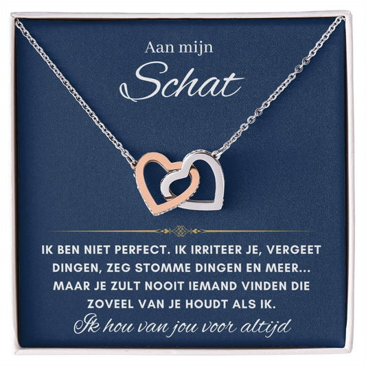 Aan mijn schat - Harten ketting