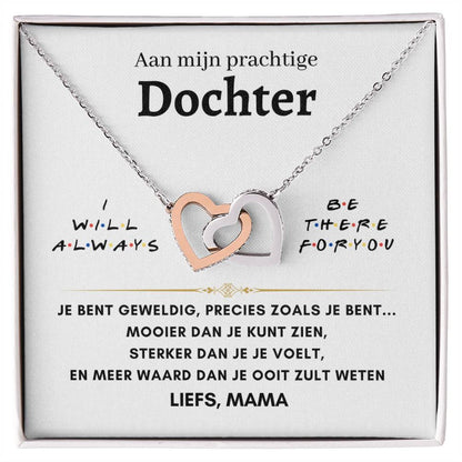 Dochter - Liefs, mama- Hartenketting 22