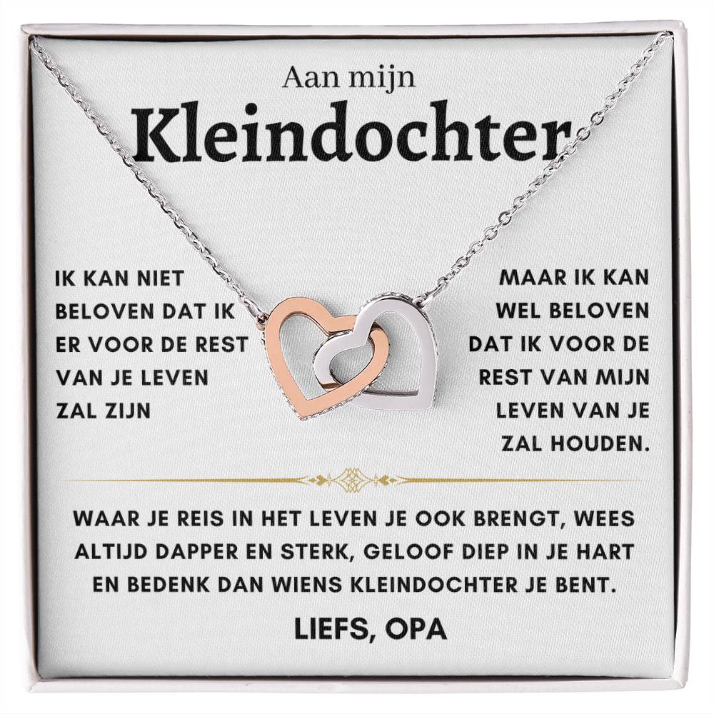 Kleindochter - Hartenketting - Liefs, opa