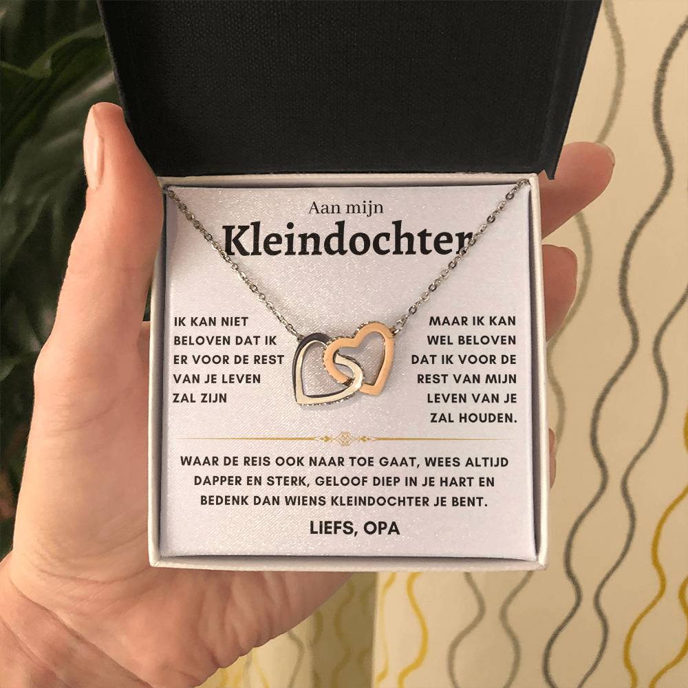 Kleindochter - Hartenketting - Liefs, opa