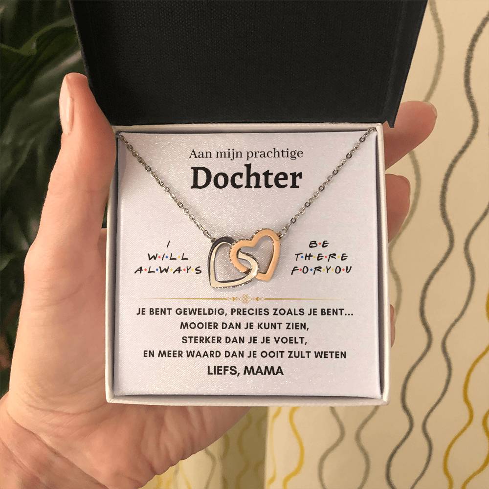 Dochter - Liefs, mama- Hartenketting 22