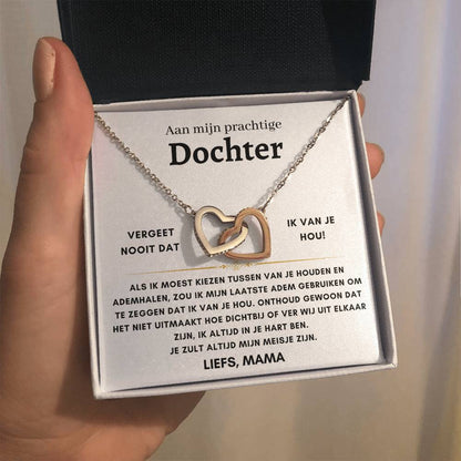 Dochter - Liefs, mama- Hartenketting - 11