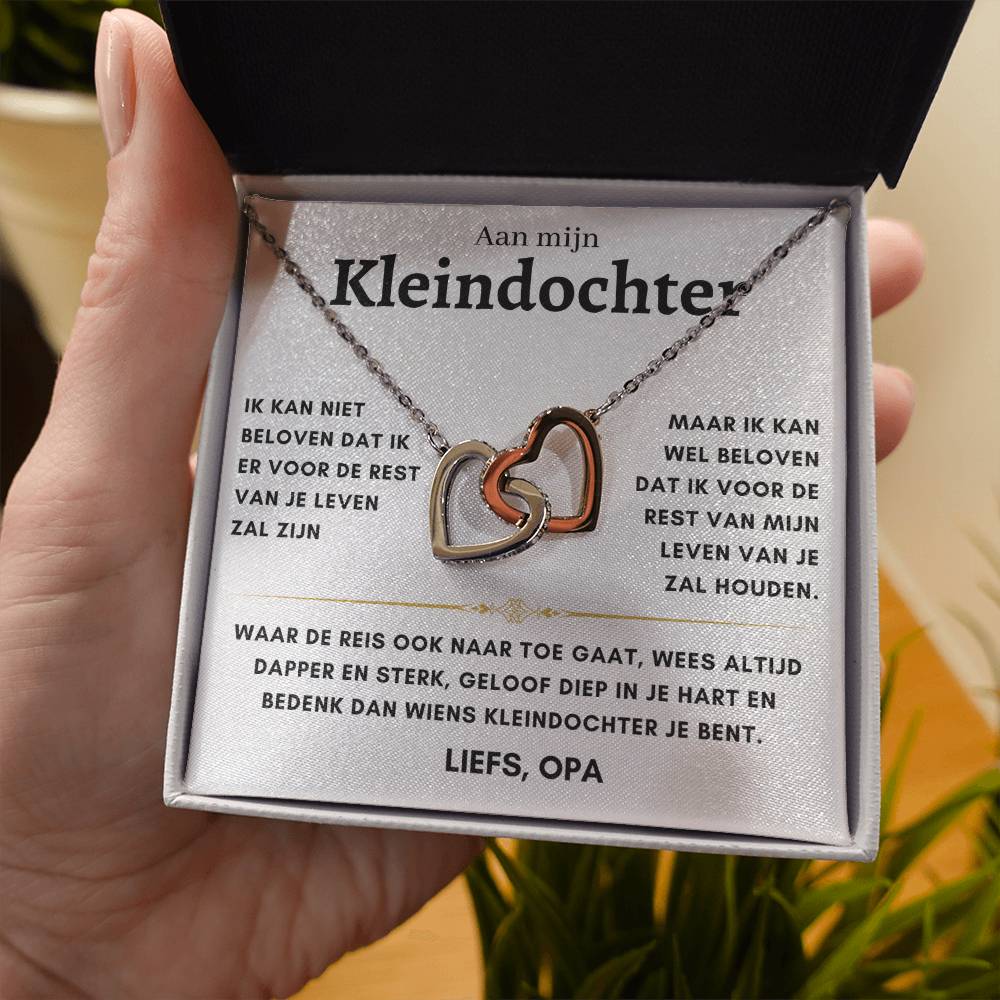 Kleindochter - Hartenketting - Liefs, opa