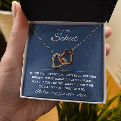 Aan mijn schat - Harten ketting