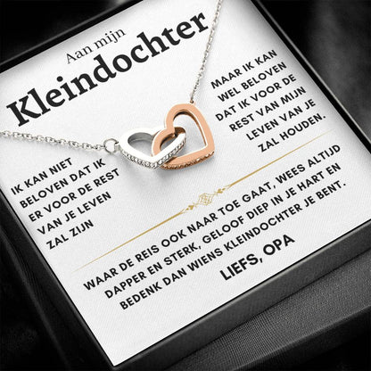 Kleindochter - Hartenketting - Liefs, opa