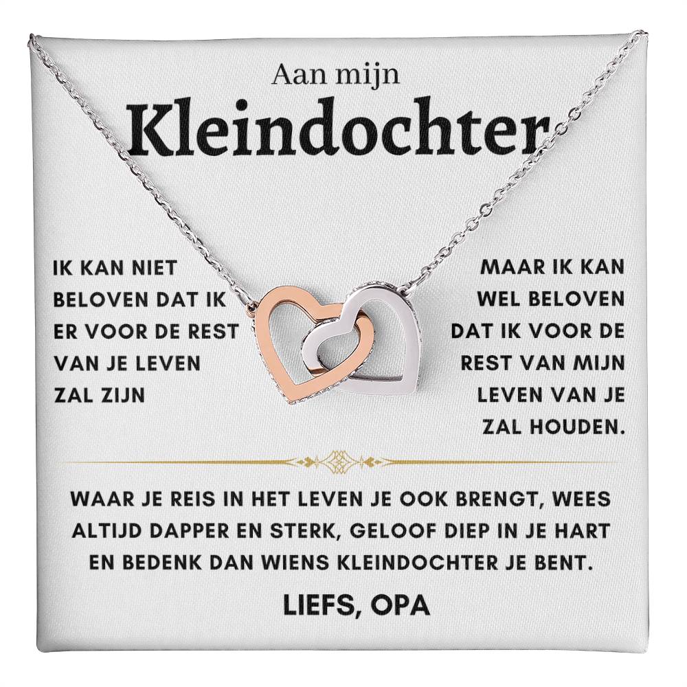 Kleindochter - Hartenketting - Liefs, opa