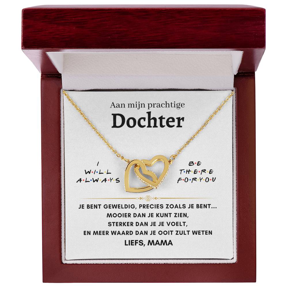 Dochter - Liefs, mama- Hartenketting 22