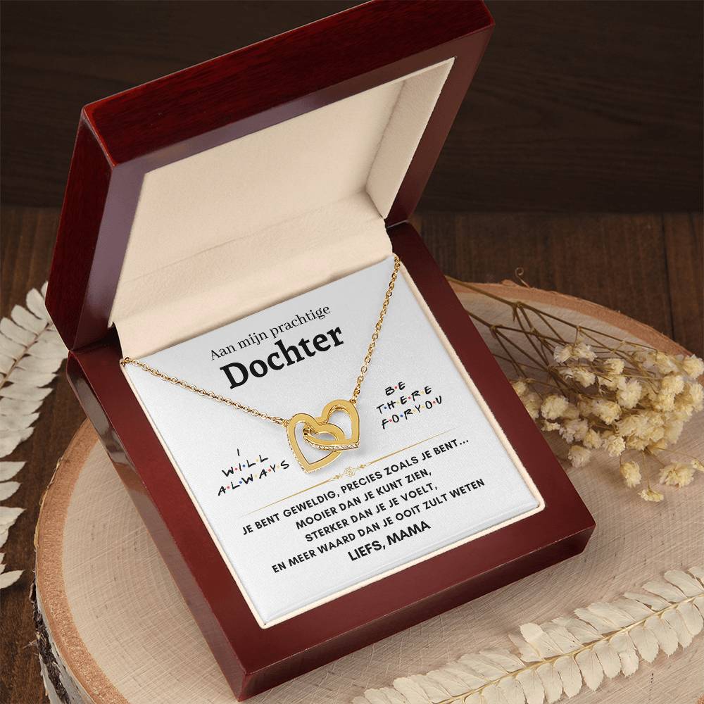 Dochter - Liefs, mama- Hartenketting 22