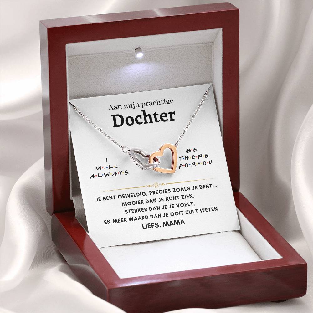 Dochter - Liefs, mama- Hartenketting 22