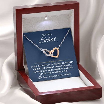 Aan mijn schat - Harten ketting