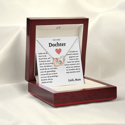 Dochter - Harten ketting - Liefs, Mam