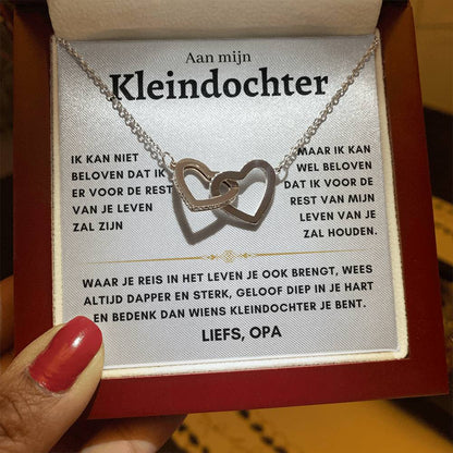Kleindochter - Hartenketting - Liefs, opa