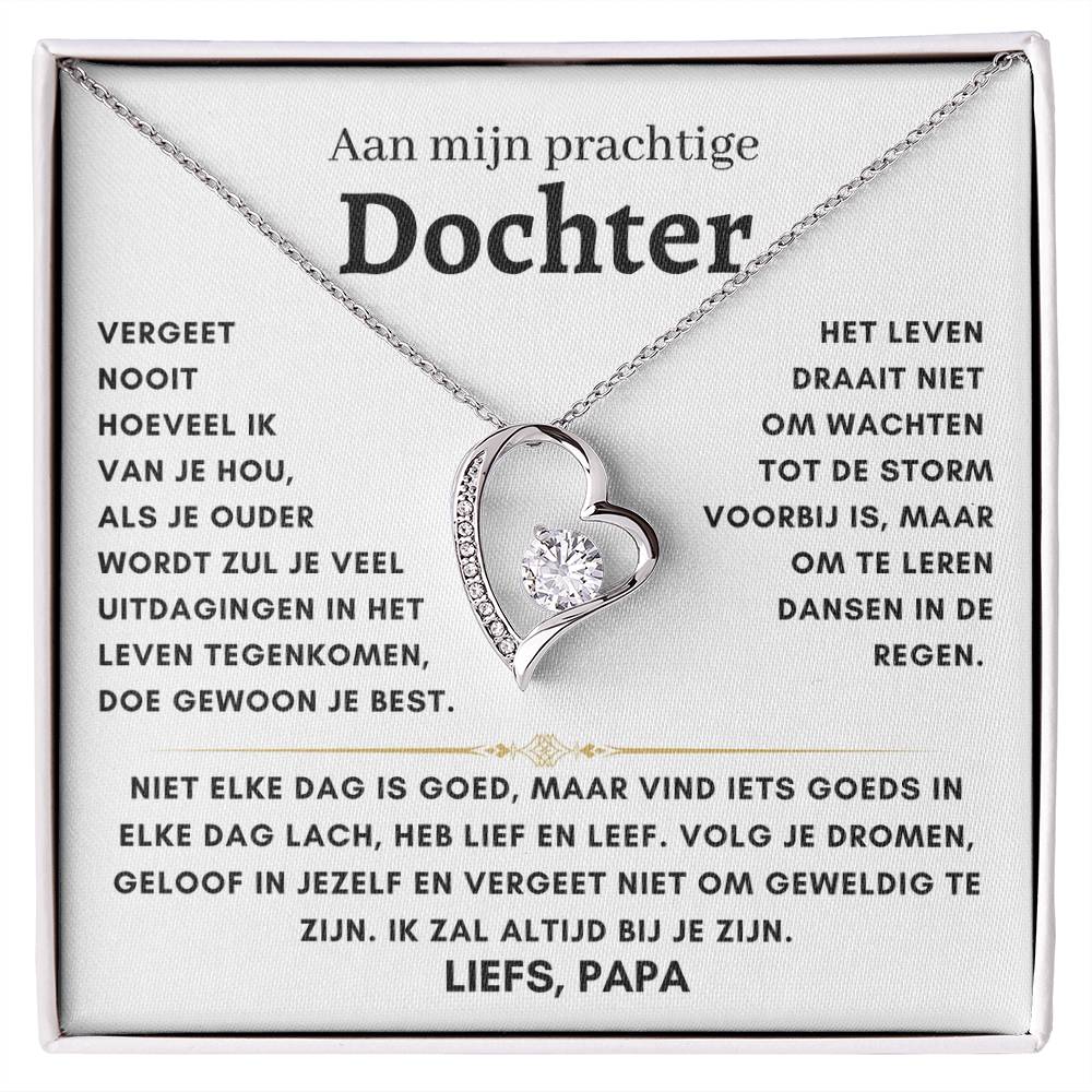 Dochter - Hart ketting - Liefs, Papa