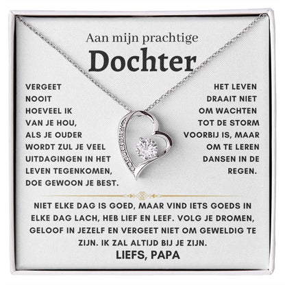 Dochter - Hart ketting - Liefs, Papa