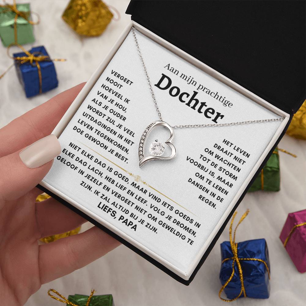 Dochter - Hart ketting - Liefs, Papa