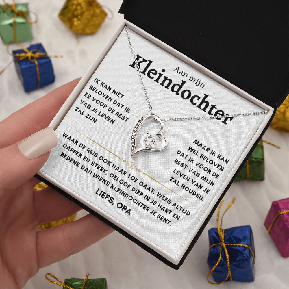 Kleindochter - Hart ketting - Liefs, Opa