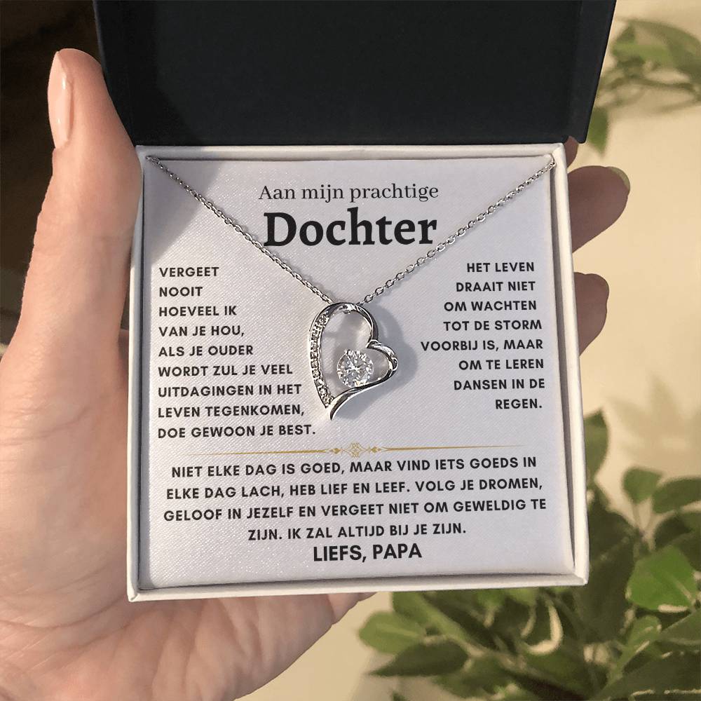 Dochter - Hart ketting - Liefs, Papa