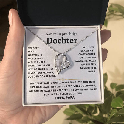 Dochter - Hart ketting - Liefs, Papa