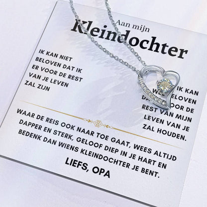 Kleindochter - Hart ketting - Liefs, Opa