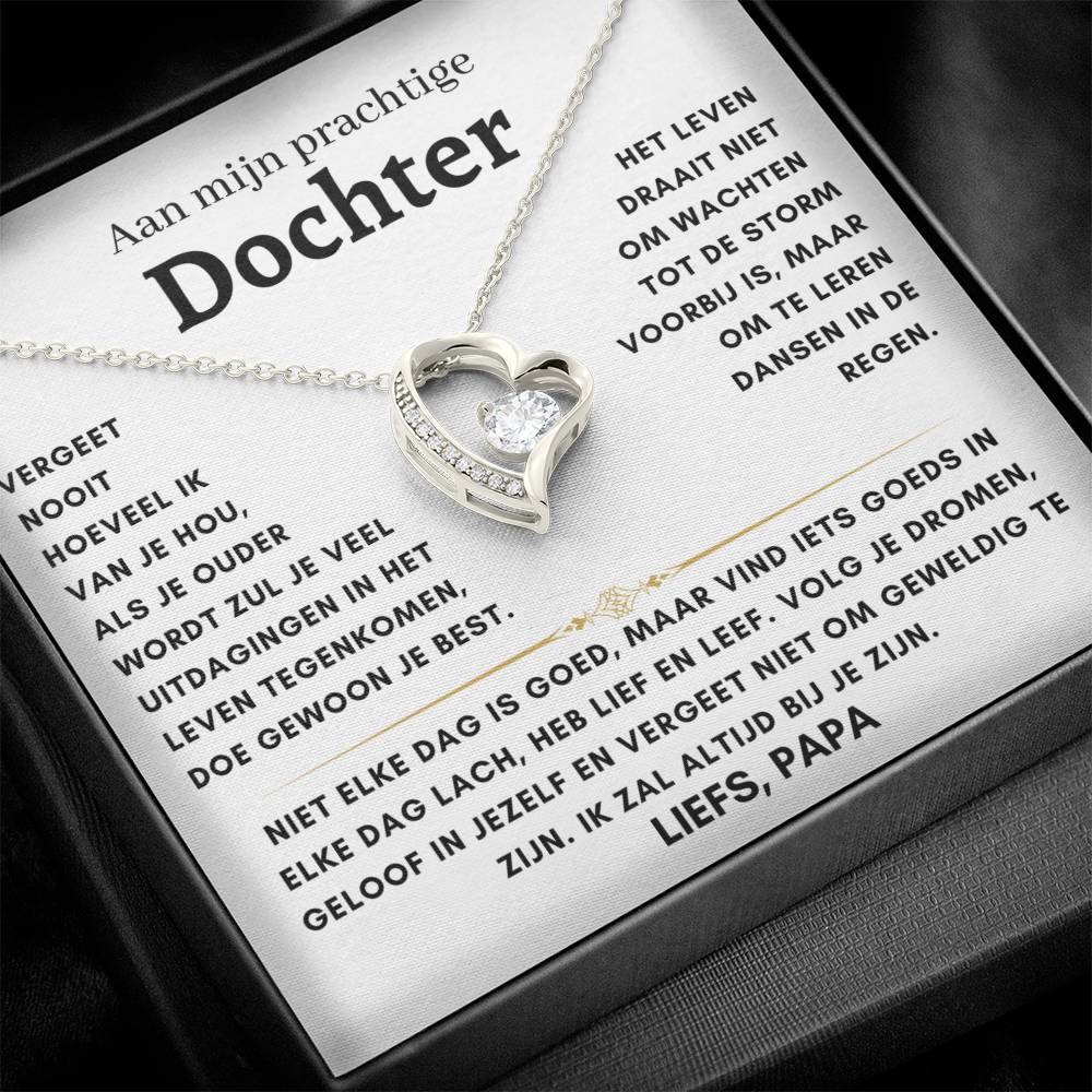 Dochter - Hart ketting - Liefs, Papa