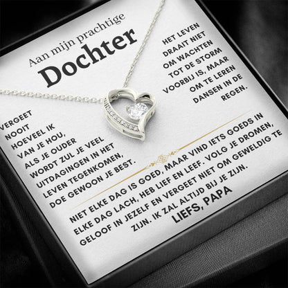 Dochter - Hart ketting - Liefs, Papa