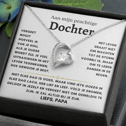 Dochter - Hart ketting - Liefs, Papa