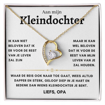 Kleindochter - Hart ketting - Liefs, Opa