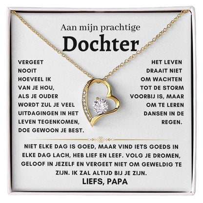 Dochter - Hart ketting - Liefs, Papa