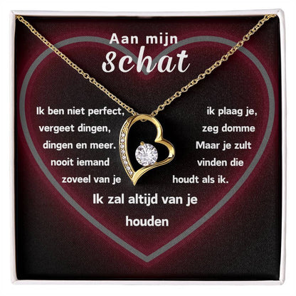 Aan mijn Schat - Hart Ketting - Voor Altijd
