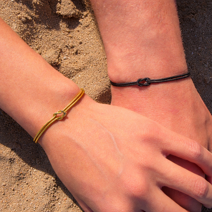 Set van 2 Liefdesknoop Armband - Aan mijn schat 1+1