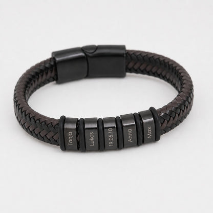 Braided love story bracelet styled on wrist