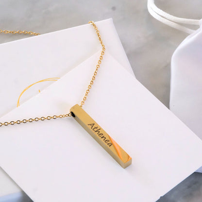 Bar Ketting met Gravure - Persoonlijk Cadeau