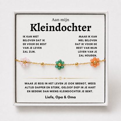 Bloemen Armband - Aan mijn Kleindochter