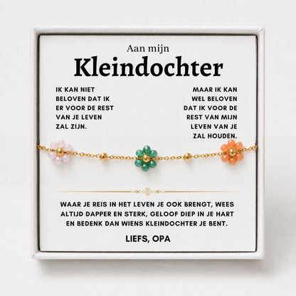 Bloemen Armband - Aan mijn Kleindochter