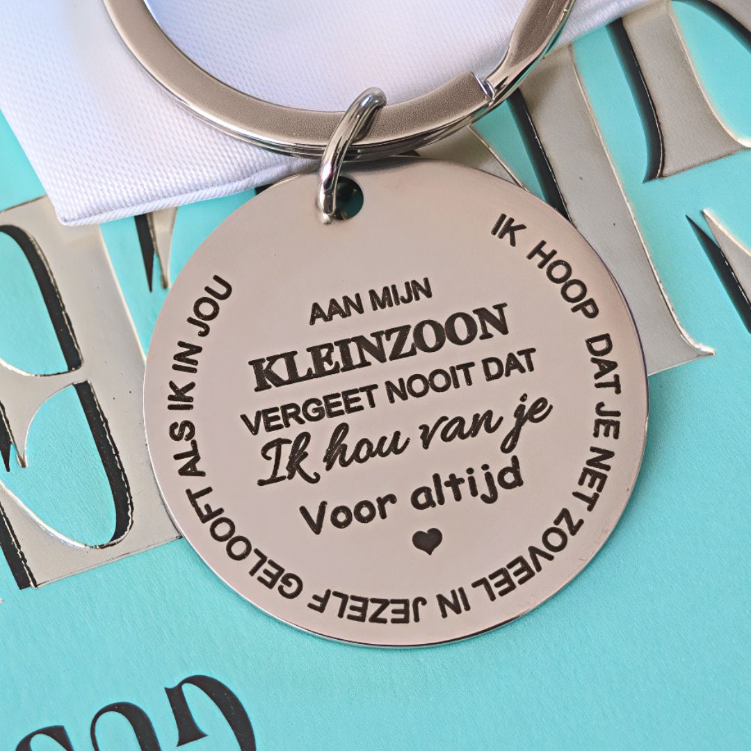 Familie letter sleutelhanger - Aan mijn Zoon/Dochter, Kleinzoon/Kleindochter & Schoonzoon/Schoondochter