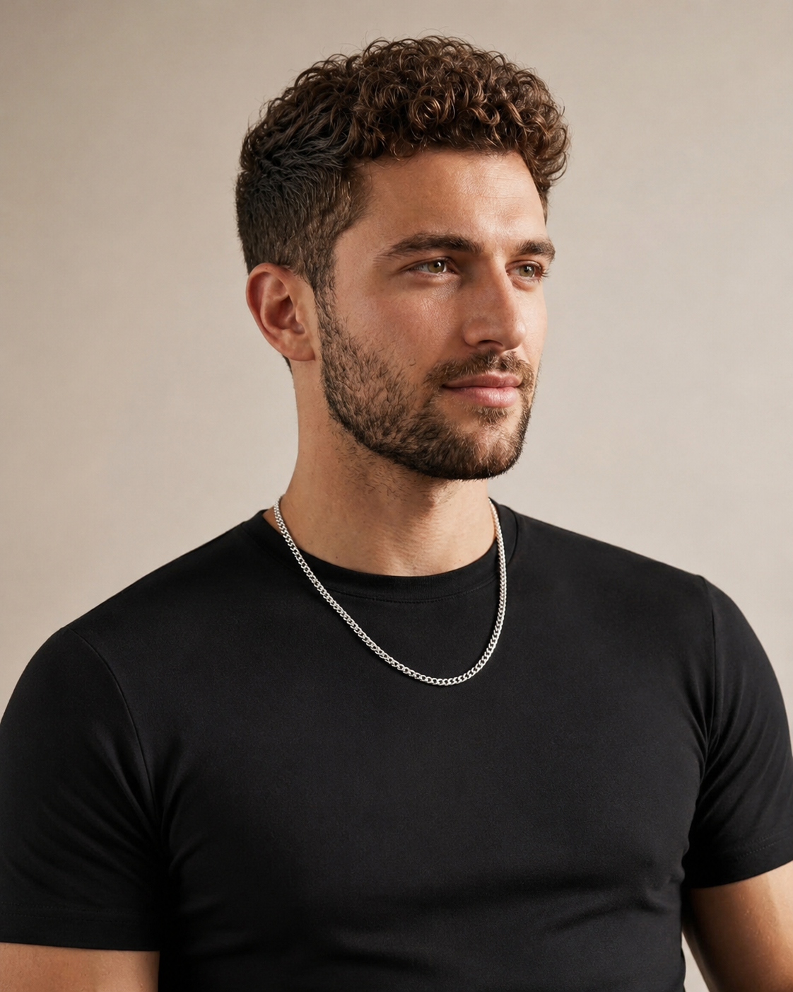 Cuban link chain necklace for men