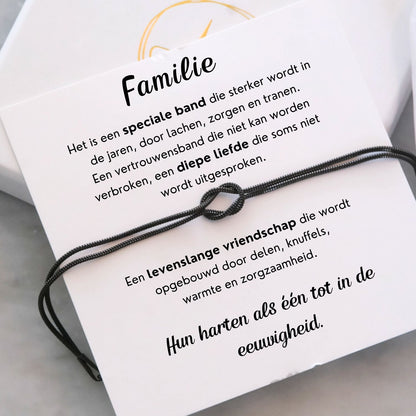 Set van 2- Liefdesknoop Armband - Familie