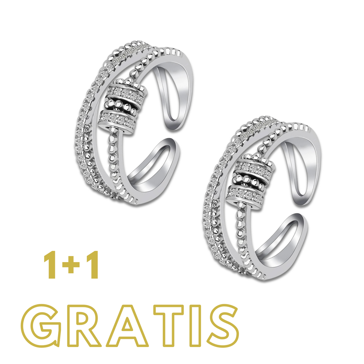 Aan mijn Dochter - Fidget-Spin-Stress ring 1 + 1 GRATIS