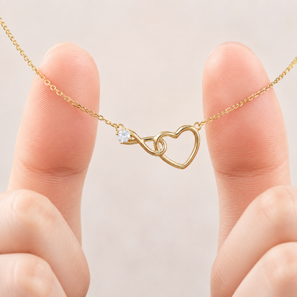 Moeder & dochter - Altijd In Mijn Hart - Infinity Hart Ketting
