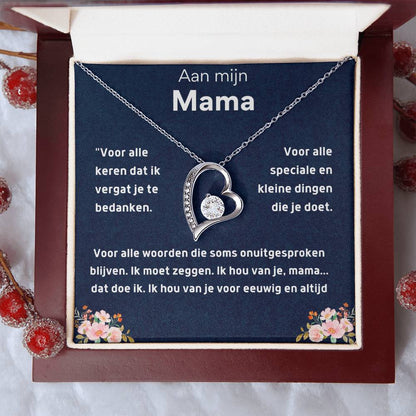 Aan mijn mama - Hart ketting Halsketting
