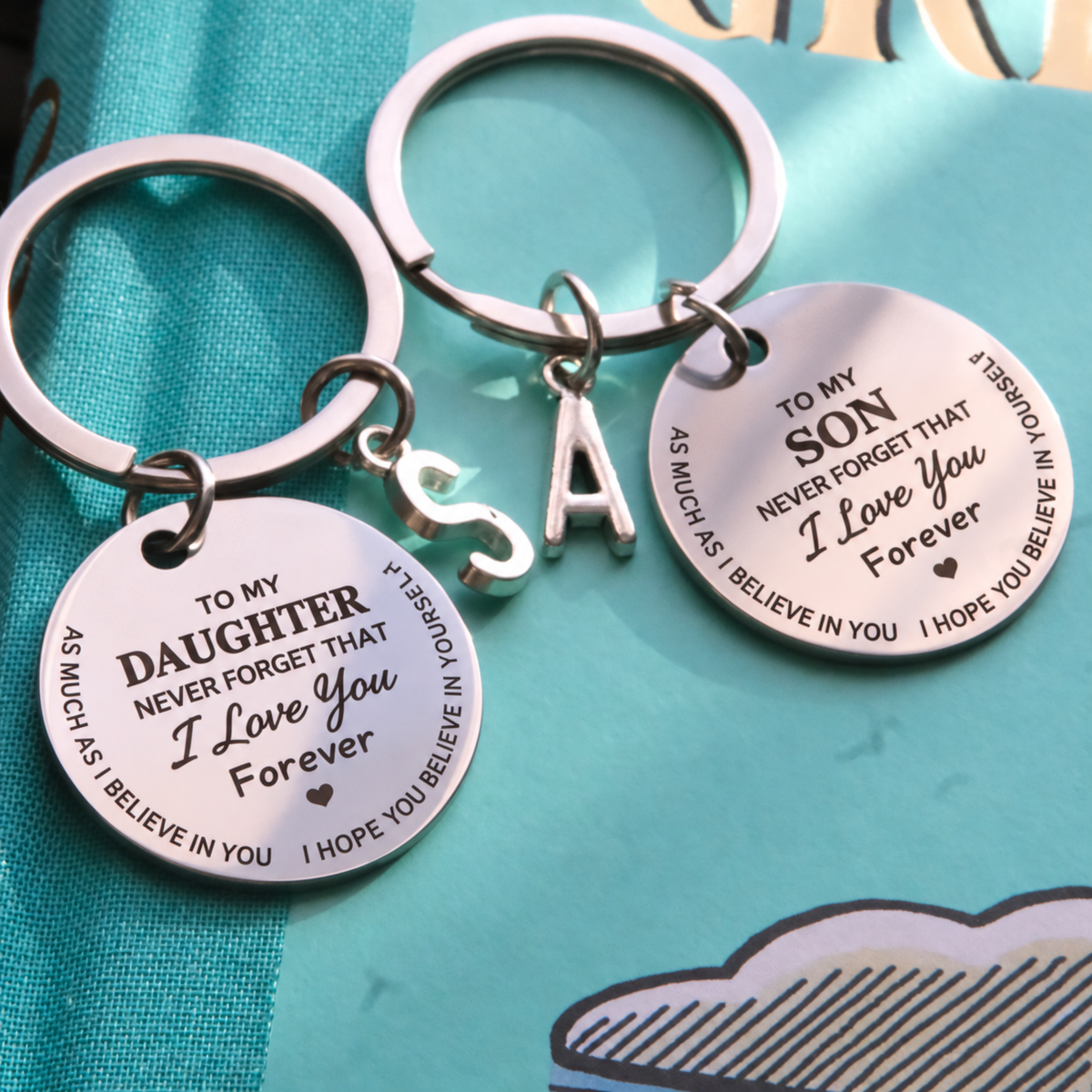 Family letter keychain - To my Son/Daughter, Grandson/Granddaughter & Son-in-law/Daughter-in-law