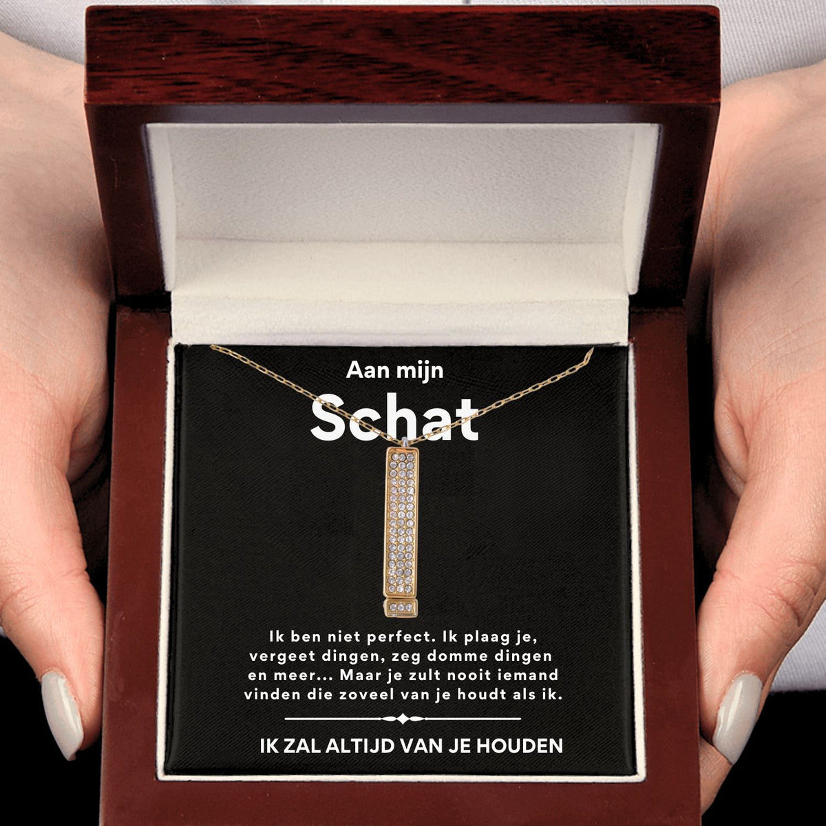 Bar ketting - I love you - Aan mijn schat